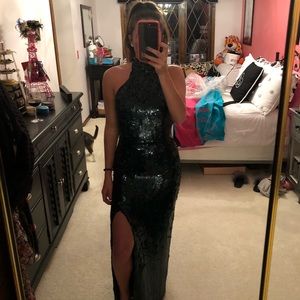Green Sequined Dress